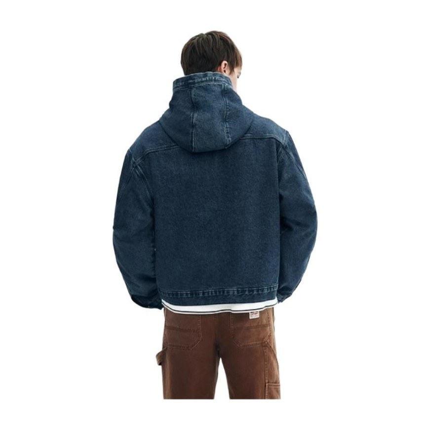 H&M Relaxed Hoodie Denim Jacket