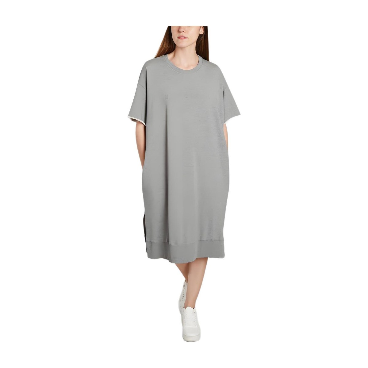MM6 Maison Margiela A-Line Dress Grey