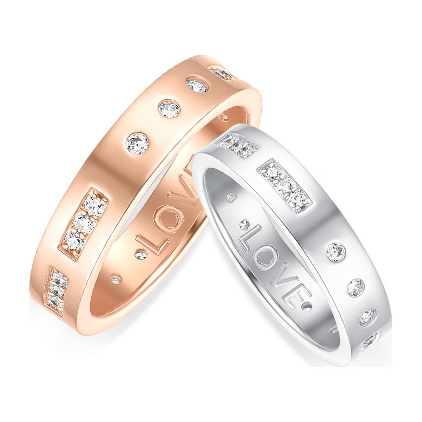 apm monaco Morse Code Love Ring