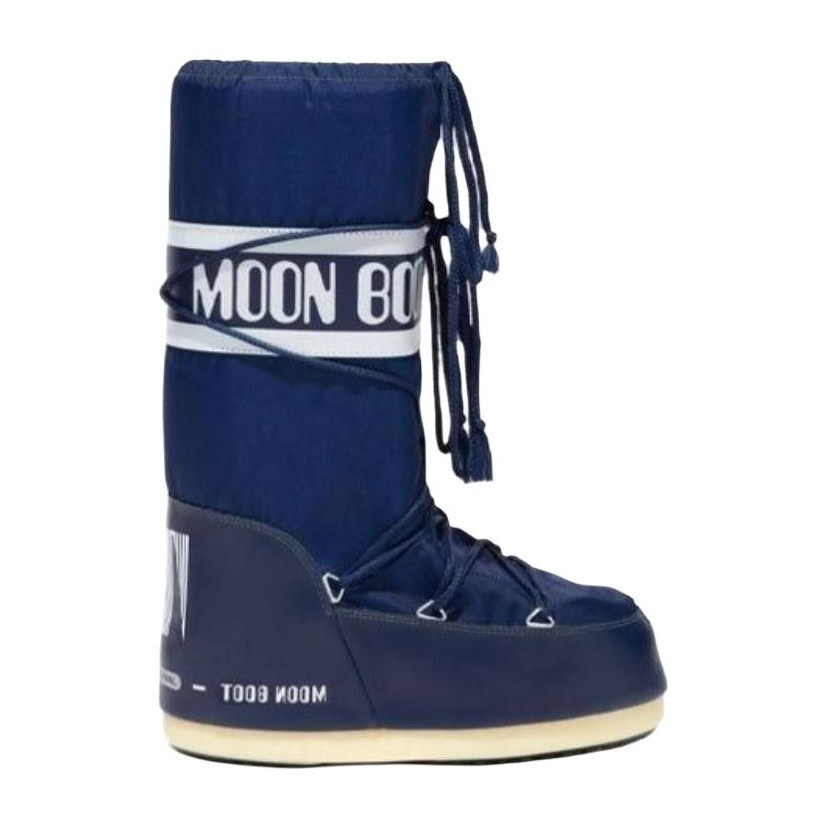 Moon Boot Lace-Up Mid Snow Boots Blue