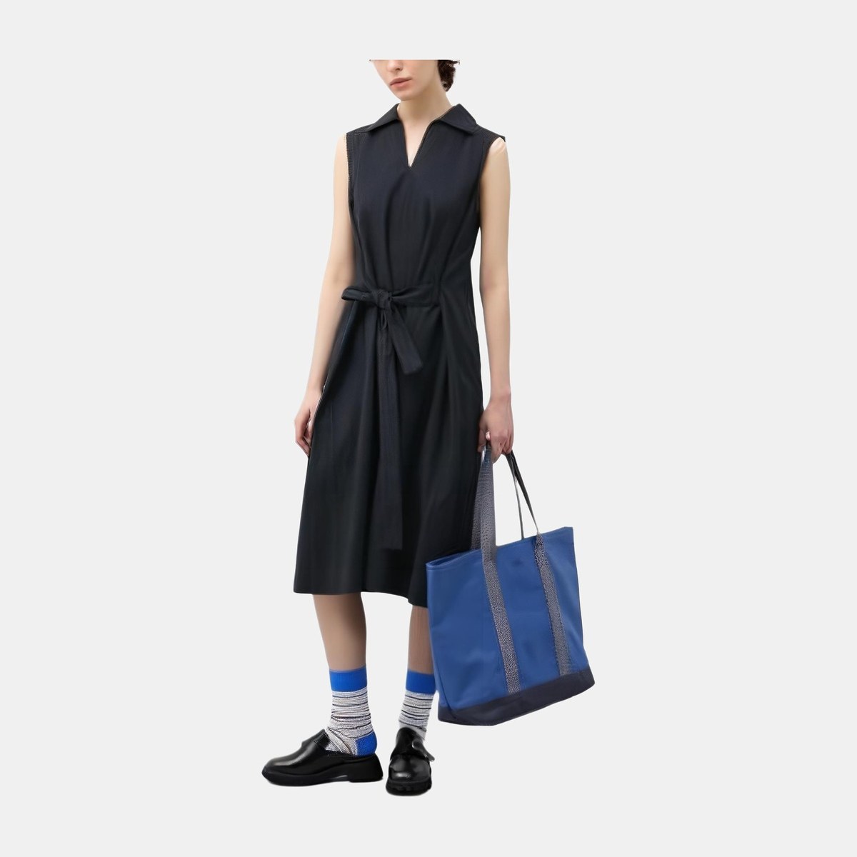 UNIQLO x JW Anderson SS24 Colorblock Stripe Socks Blue
