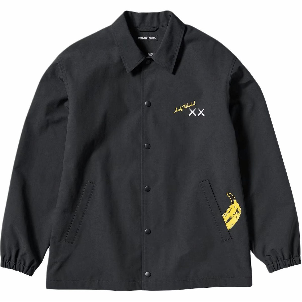 UNIQLO KAWS x WARHOL Banana Print Jacket Black