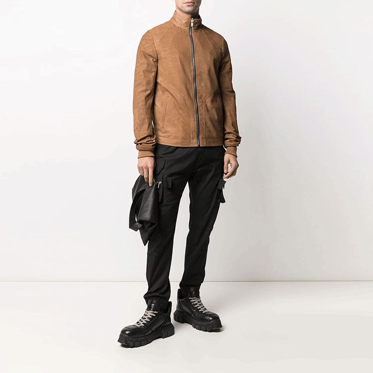 Rick Owens RO High Waist Cargo Pants Black