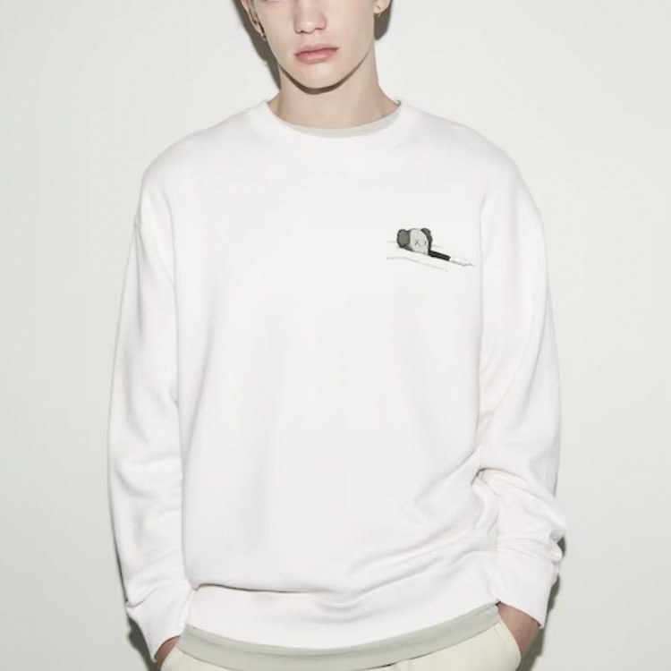 UNIQLO x Kaws SS23 Crewneck Sweater White