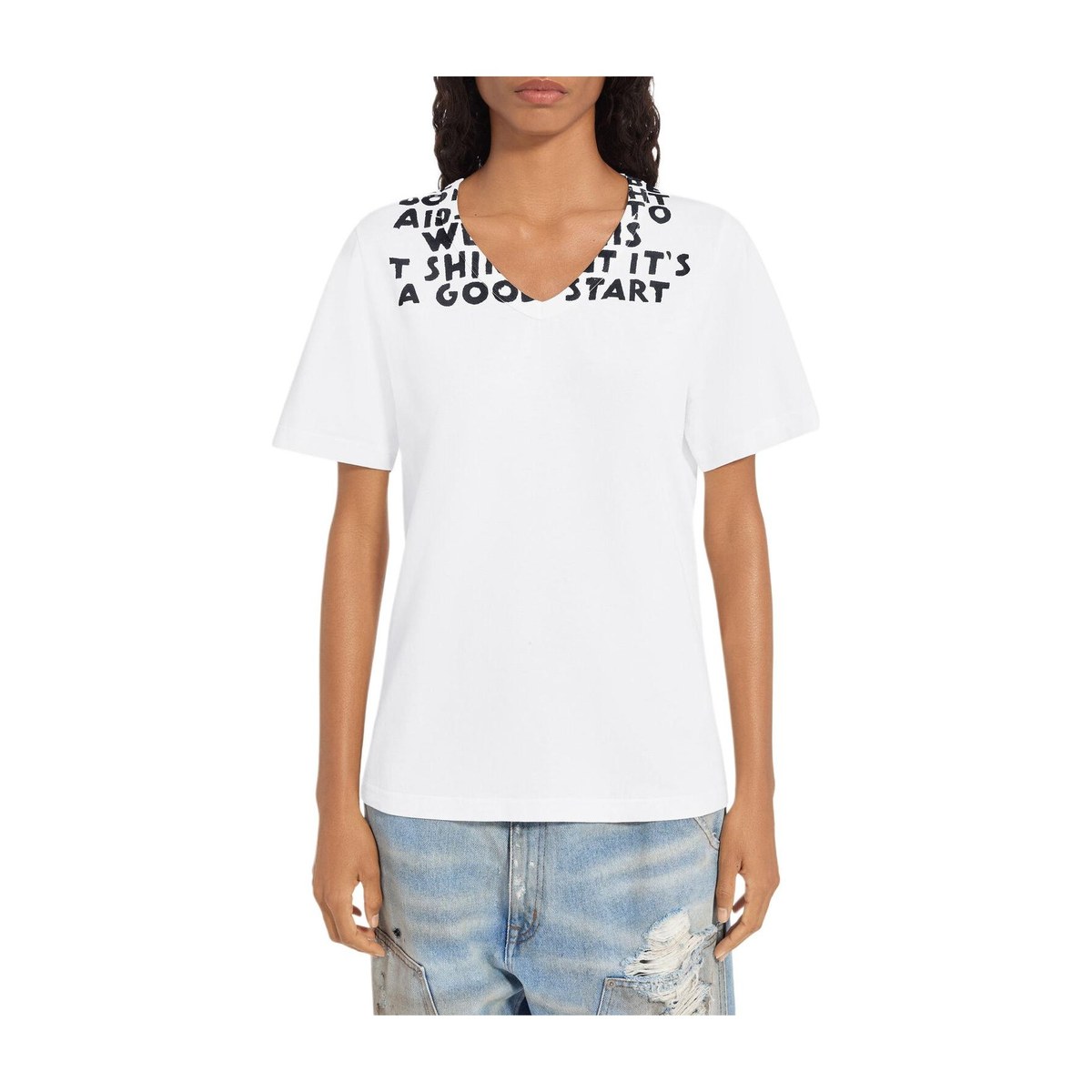 MM6 Maison Margiela SIDA V-neck T-shirt
