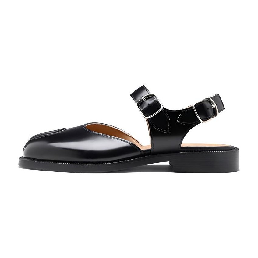 Maison Margiela Leather Casual Sneakers Black