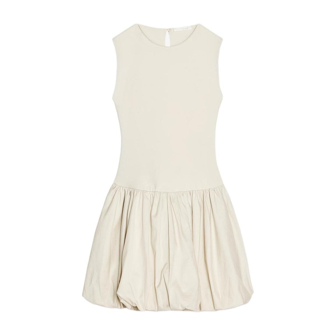 ZARA Sleeveless Knit Dress Beige