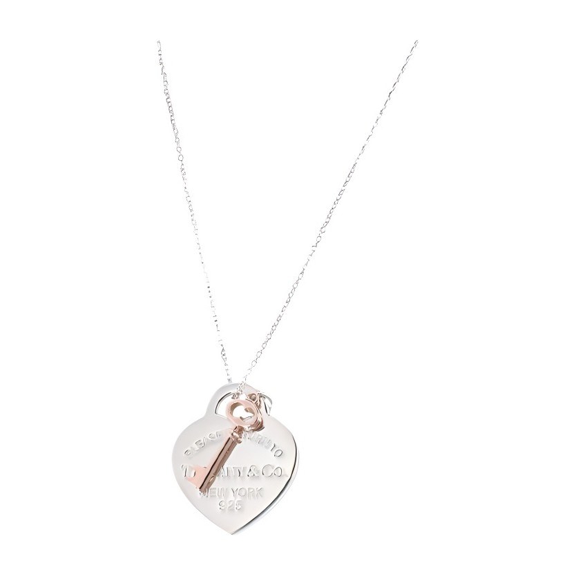 Tiffany & Co. Return to Tiffany Heart Key Pendant Necklace
