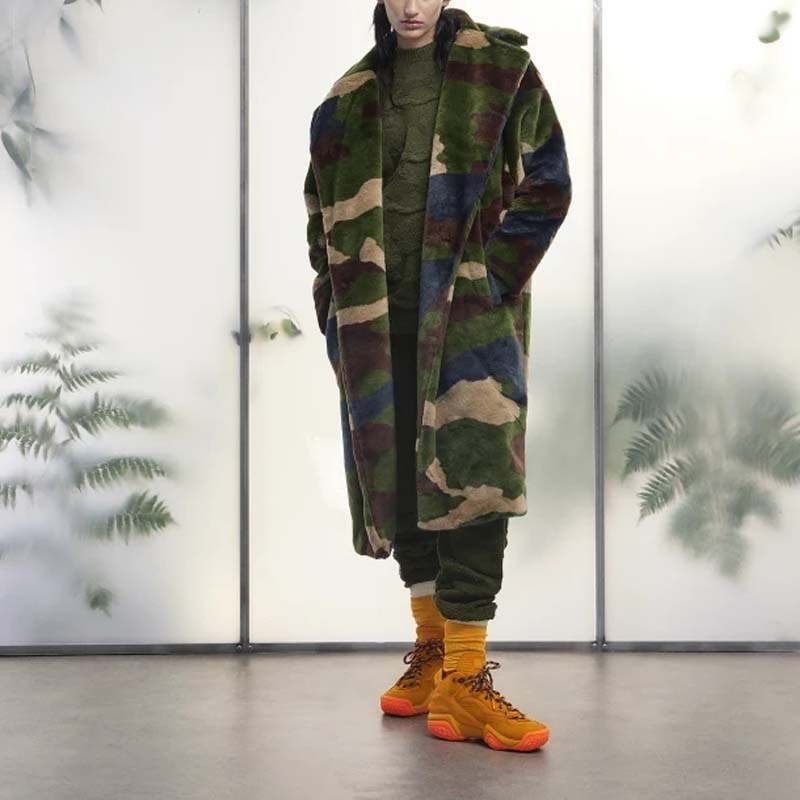 adidas x IVY PARK Camo Fur Coat
