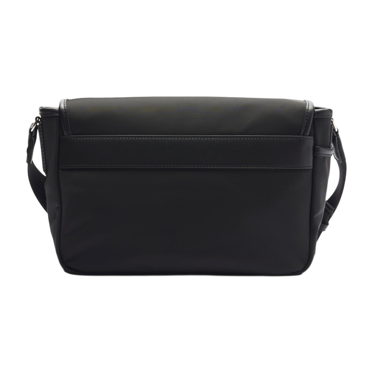 Lacoste Nylon Flap Bag Black