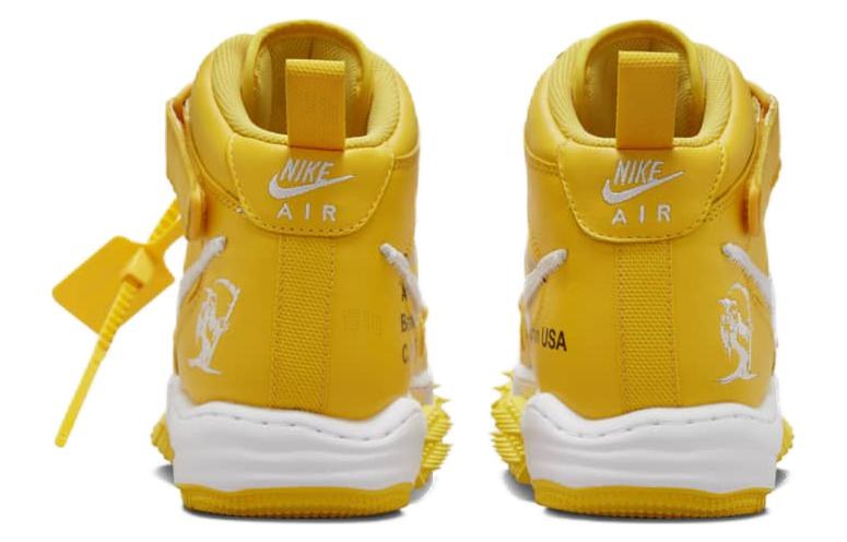 Nike Air Force 1 Mid "White and Varsity Maize"