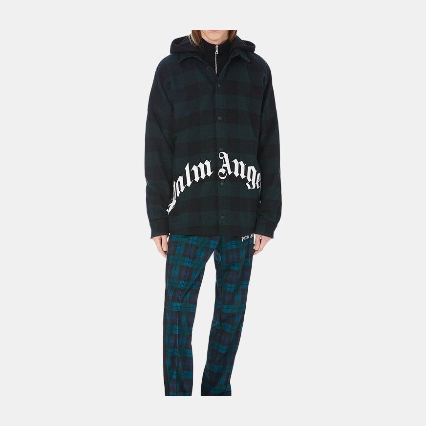Palm Angels Hooded Jacket Deep Green