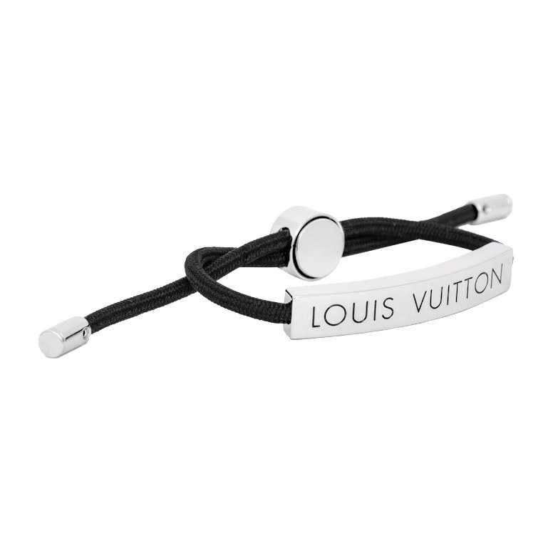 Louis Vuitton LV Space Adjustable Brass Bracelet Black