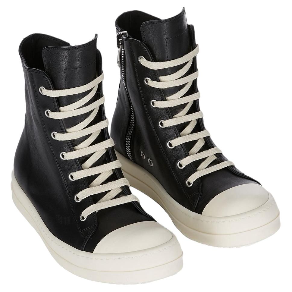 Rick Owens High Top Sneakers Black
