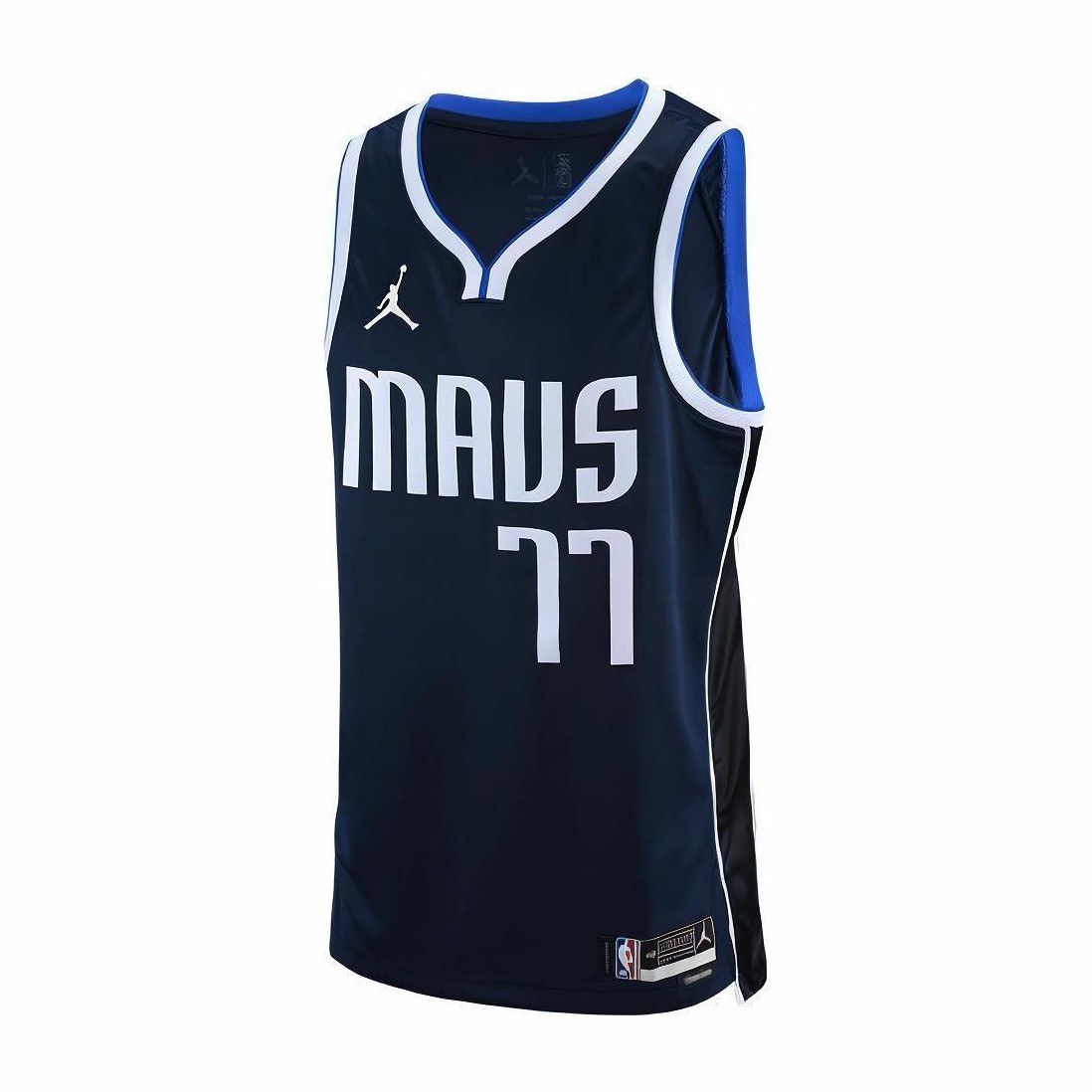 Jordan Dallas Mavericks Doncic 77 Mesh Jersey Navy