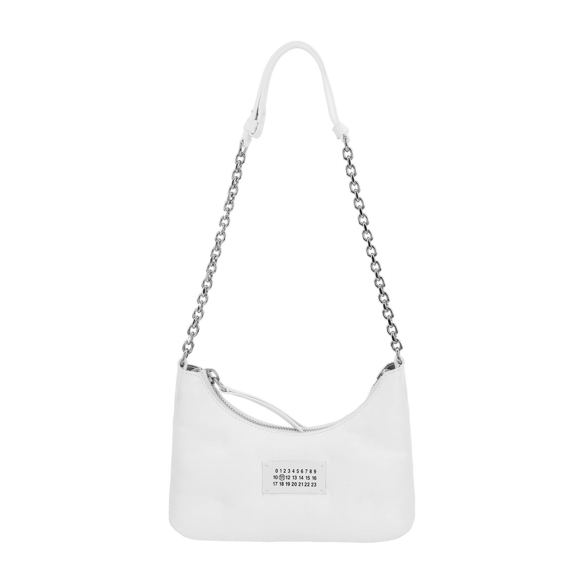 Maison Margiela Mini Quilted Leather Shoulder Bag White