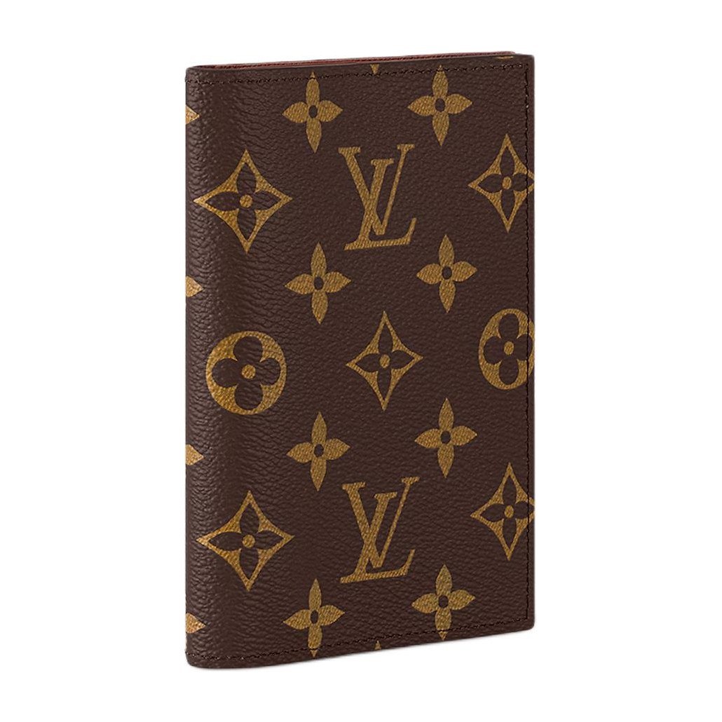 Louis Vuitton Canvas Passport Holder Brown