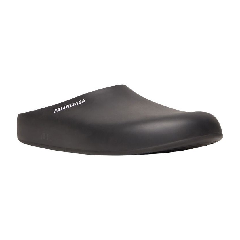 Balenciaga Rubber Clog Sandals Black