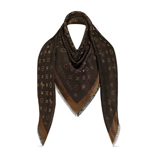Louis Vuitton LV So Shine Scarf Brown