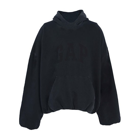YEEZY x Gap x Balenciaga Washed Black Hoodie