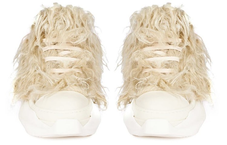 Rick Owens DRKSHDW Low Fashion Sneakers Pearl White