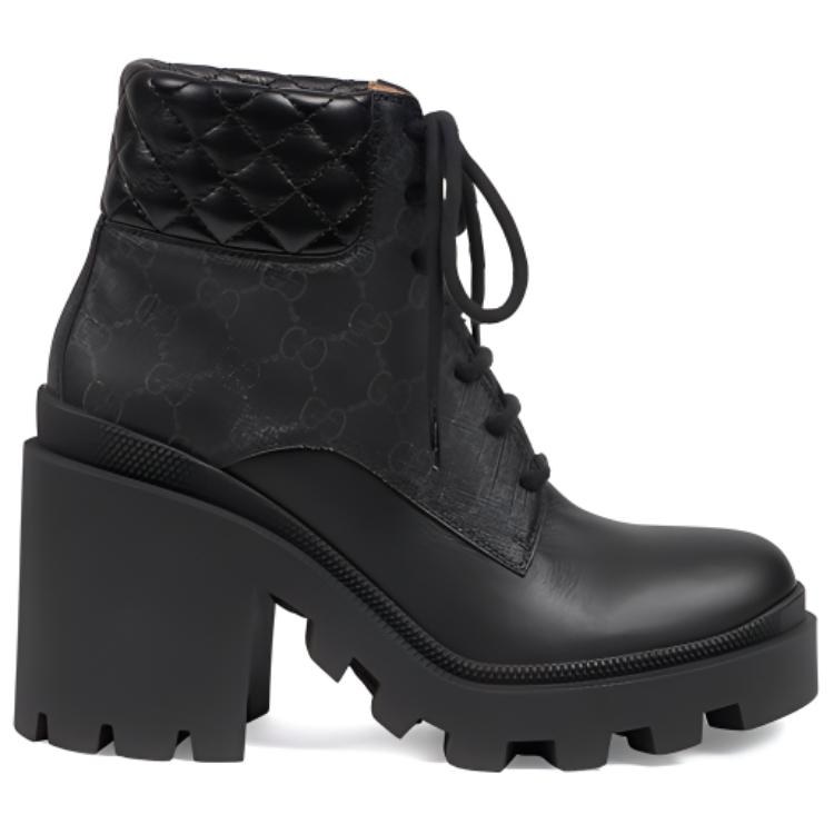 Gucci GG Fashion Ankle Boots Black