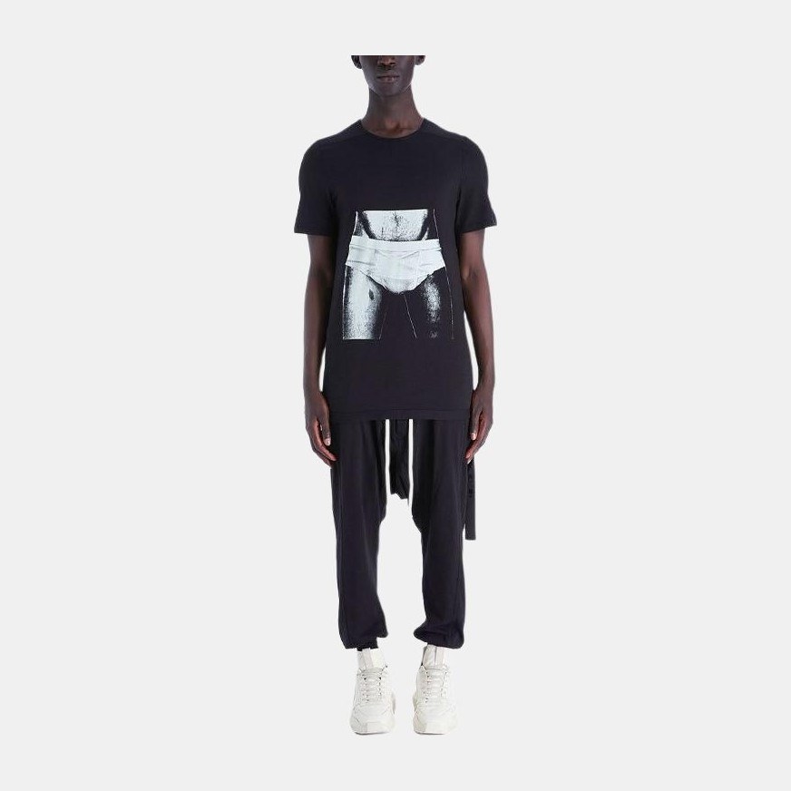 Rick Owens DRKSHDW SS22 Printed Crew Neck T-Shirt Black