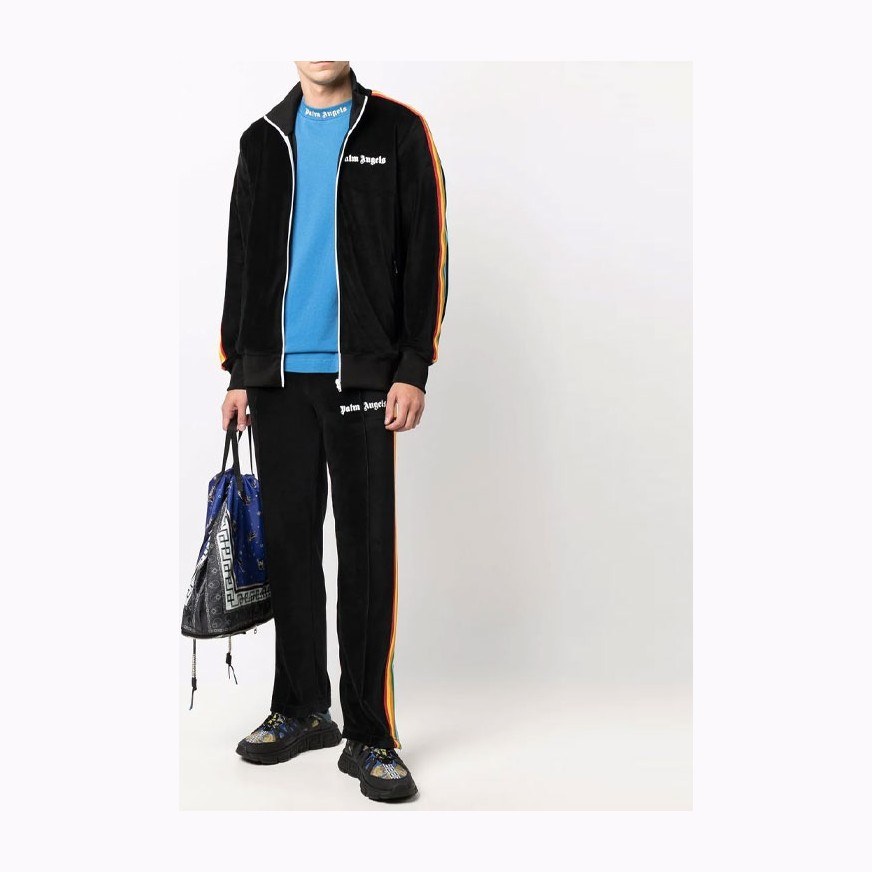 Palm Angels Velvet Track Pants Black
