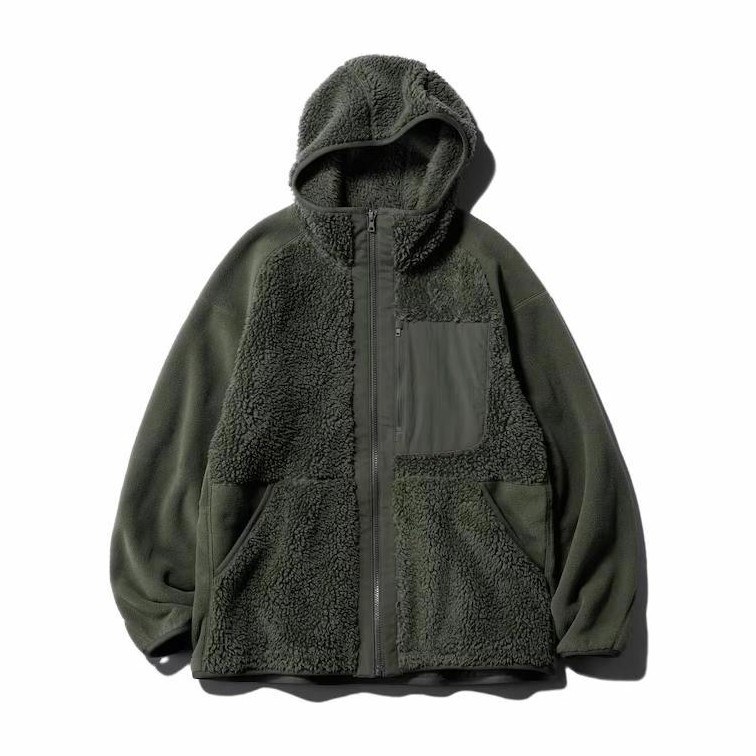 UNIQLO x White Mountaineering FW23 Fleece Hoodie