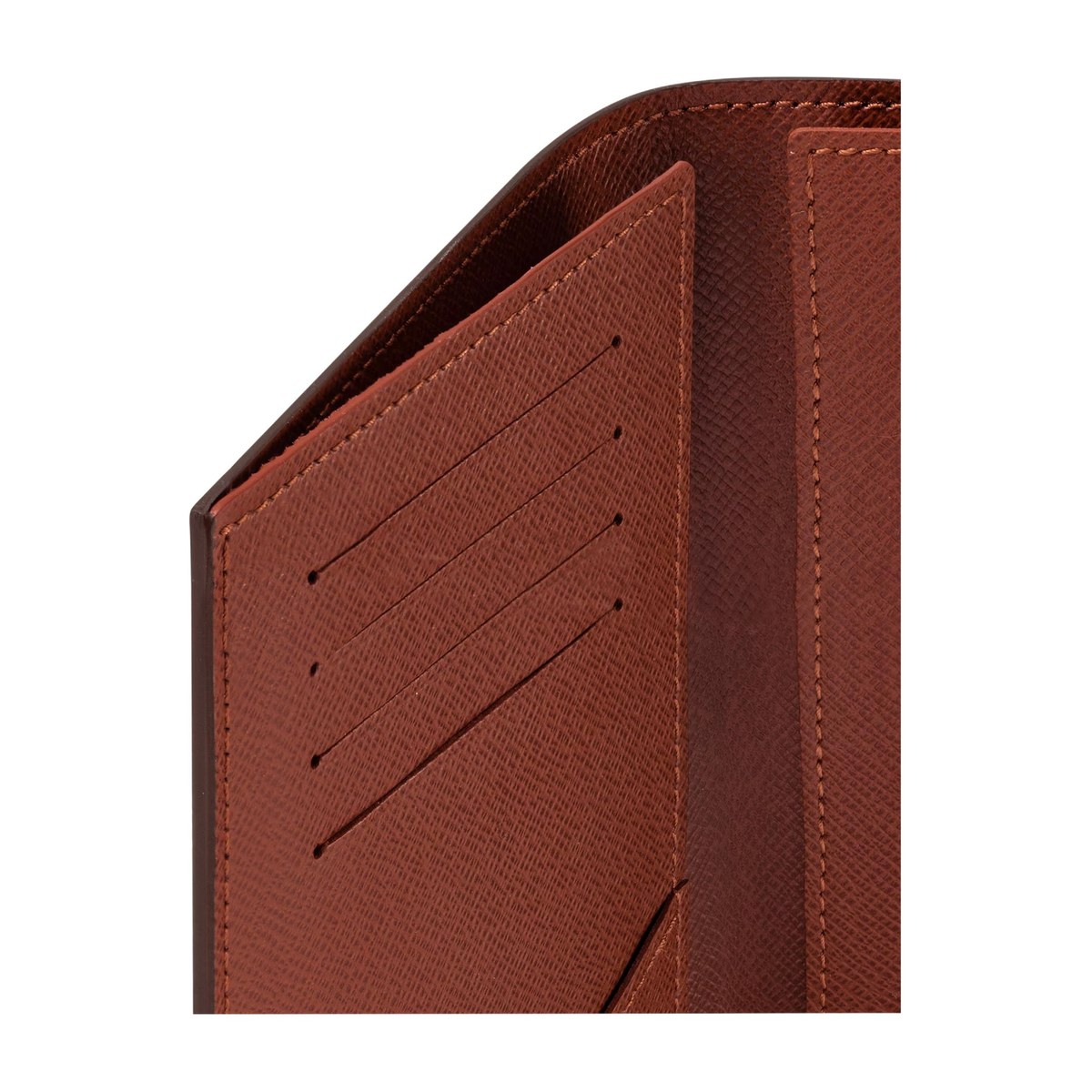 Louis Vuitton Canvas Passport Holder Brown