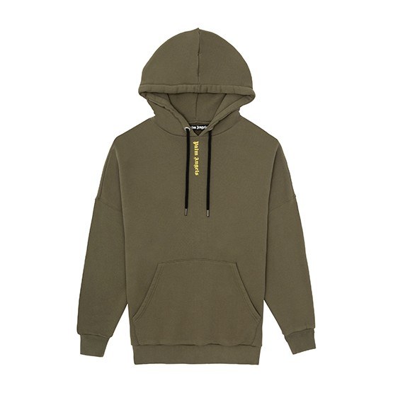 Palm Angels SS21 Logo Hoodie Green