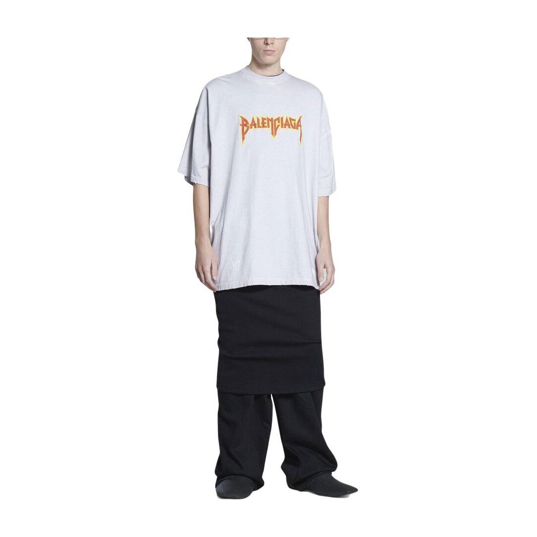 Balenciaga Metallica SS22 T-Shirt Grey