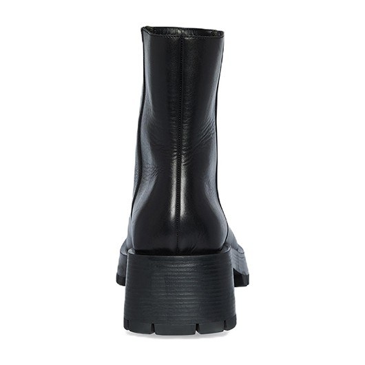 Balenciaga Trooper Leather Boots Black