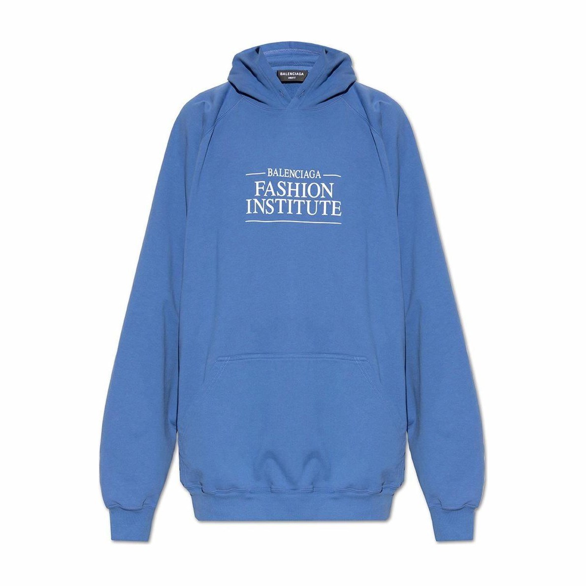 Balenciaga Logo Hoodie Blue