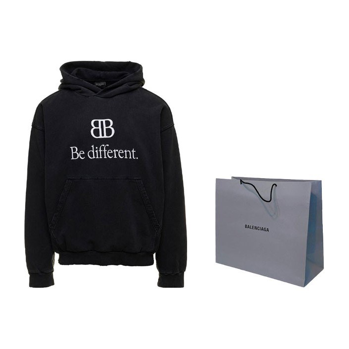 Balenciaga FW22 Be Different Hoodie Black