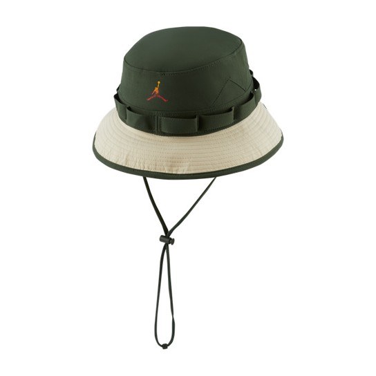 Jordan Adjustable Bucket Hat Carbon Green/Beach Light Yellow