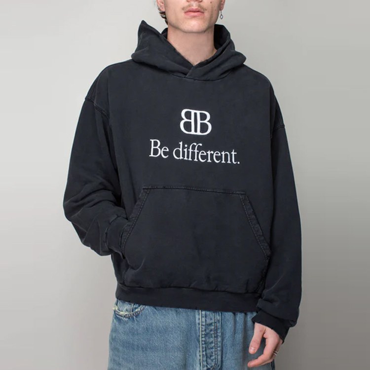 Balenciaga FW22 Be Different Hoodie Black