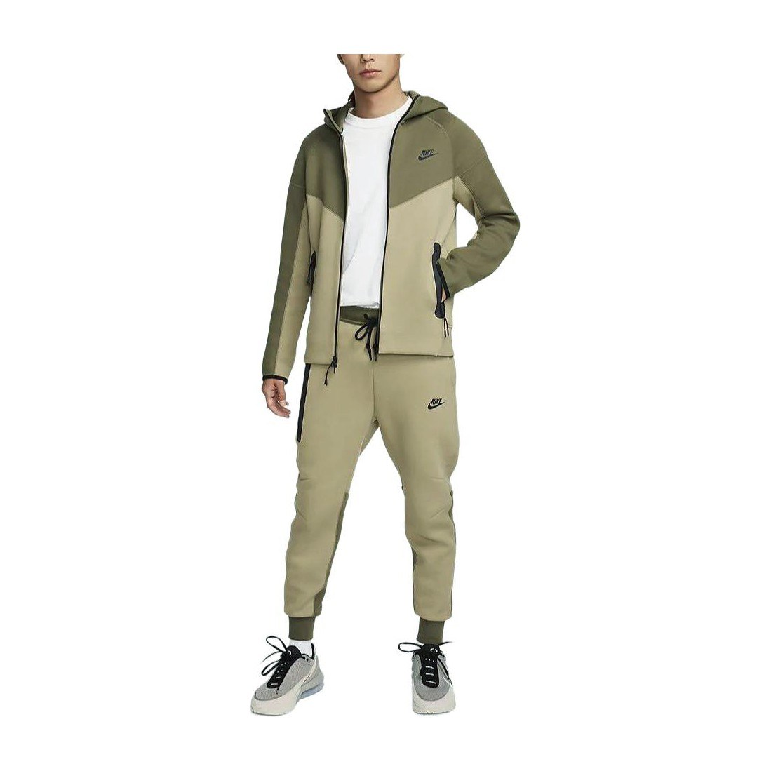 Nike Tech Fleece Windrunner Olive