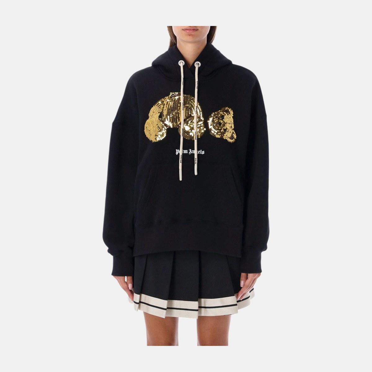 Palm Angels Bear Hoodie Black