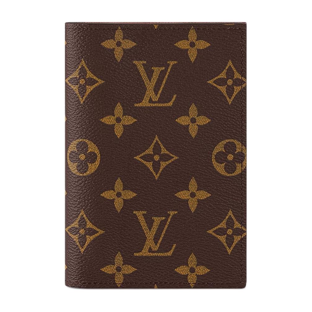 Louis Vuitton Canvas Passport Holder Brown