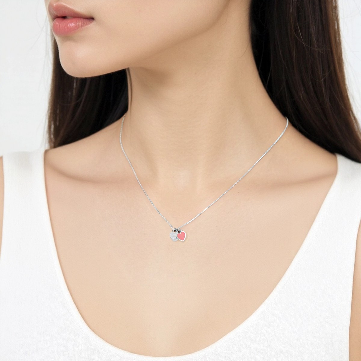 Tiffany & Co. Return to Tiffany Double Heart Necklace