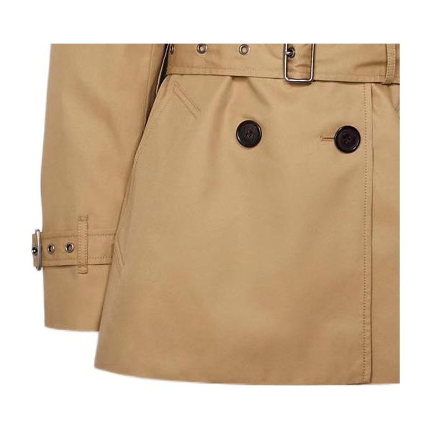 COACH Double-Breasted Trench Coat Khaki