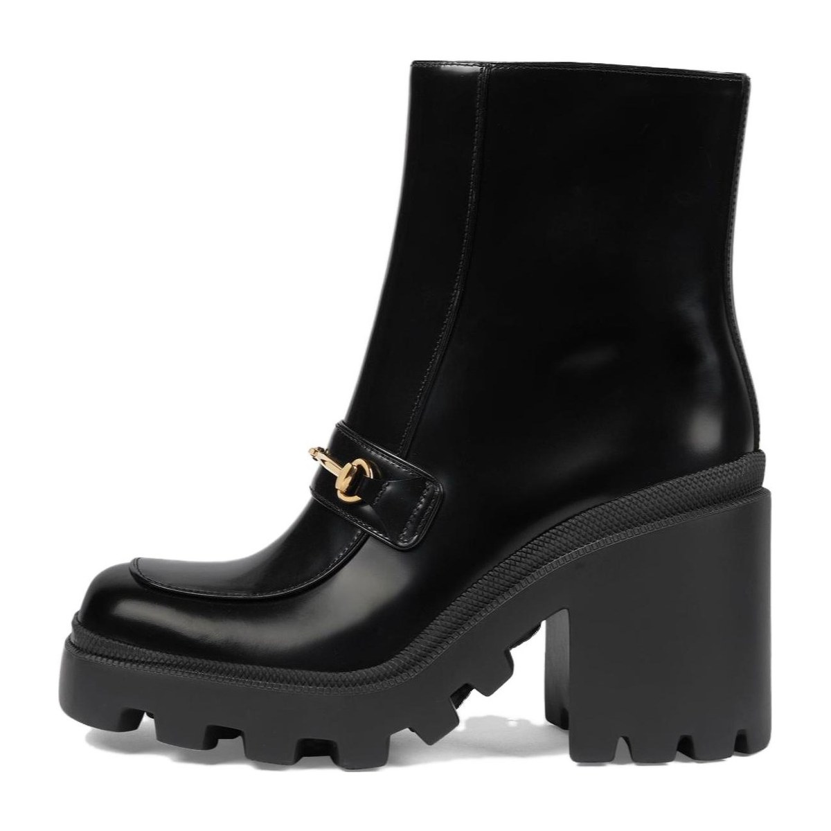 Gucci Leather Ankle Boots Black