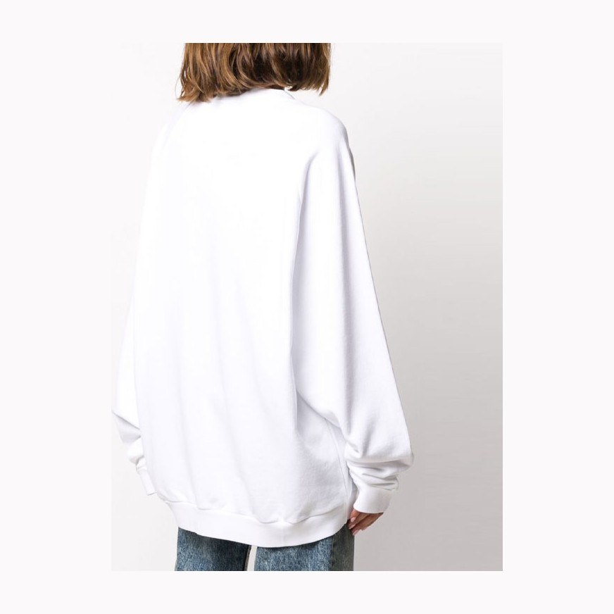 Maison Margiela Logo Crewneck Sweatshirt White