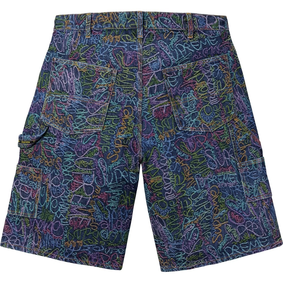 Supreme SS25 Handwriting Double Knee Denim Short