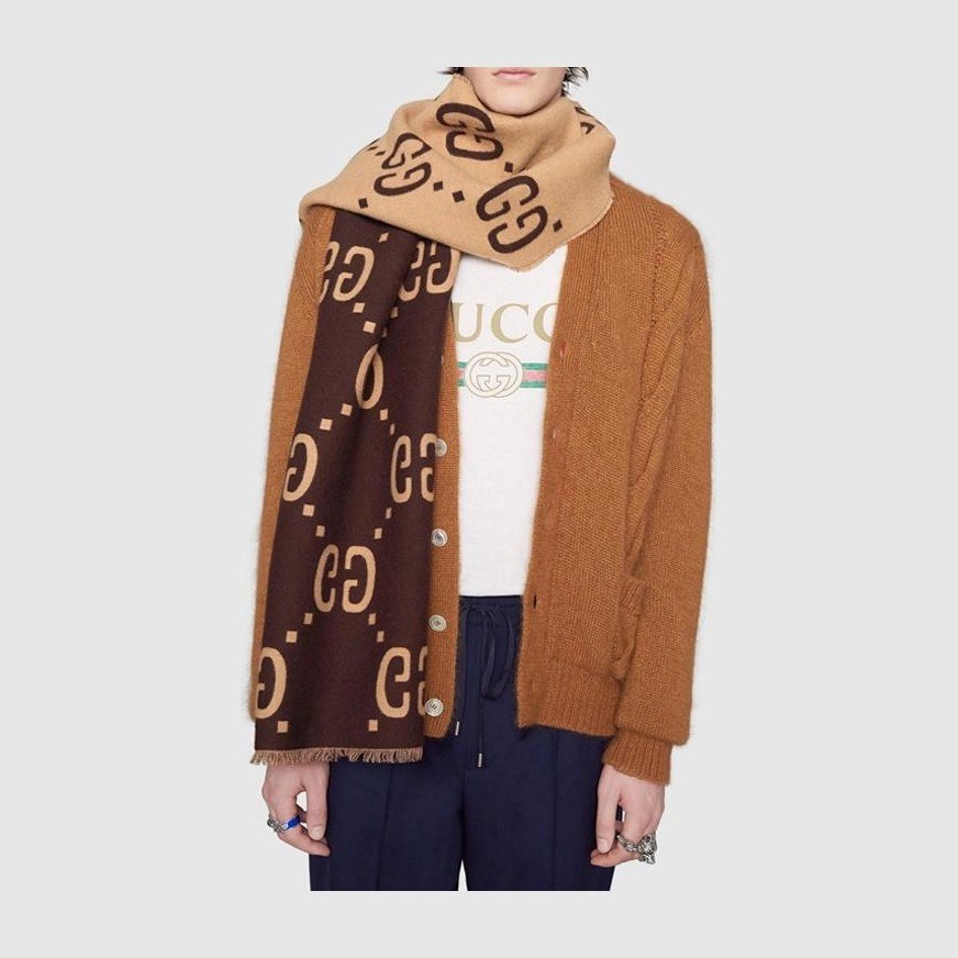 Gucci Scarf Brown/Beige
