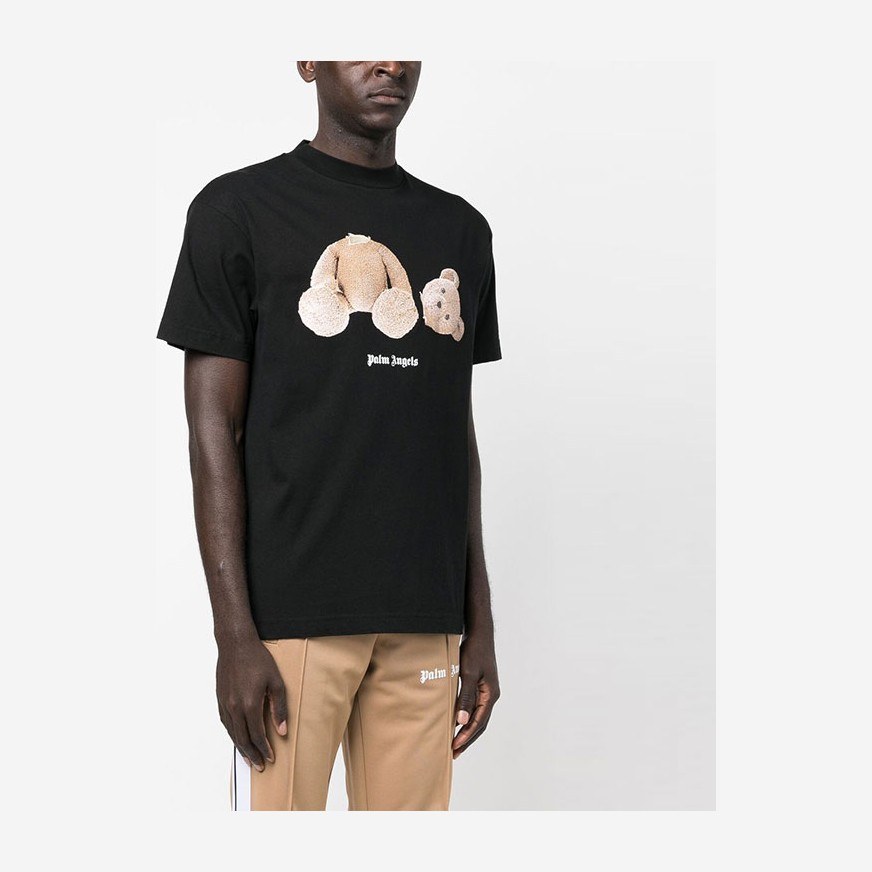 Palm Angels Teddy Print T-Shirt Black