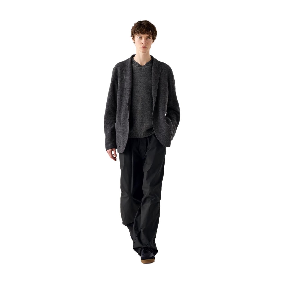 UNIQLO x Clare Waight Keller FW24 Knit Jacket Deep Gray