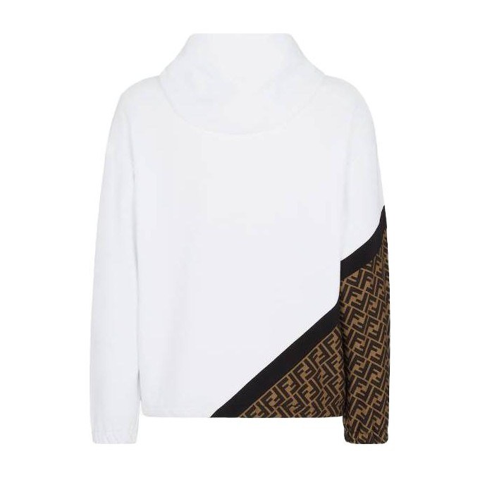 Fendi SS23 Logo Hoodie White