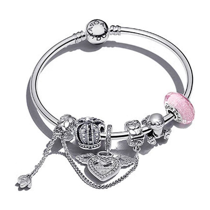 Pandora Charm Bracelet Set Silver